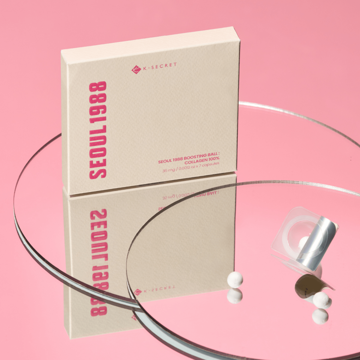 K - Secret Seoul 1988 Boosting Ball: Collagen 100% 35mg x 7 | La Cosmetique