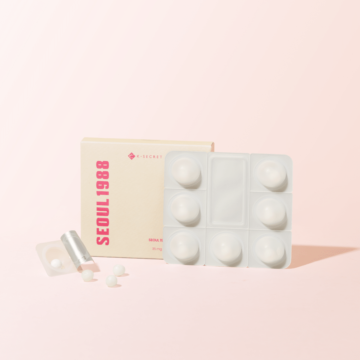 K - Secret Seoul 1988 Boosting Ball: Collagen 100% 35mg x 7 | La Cosmetique
