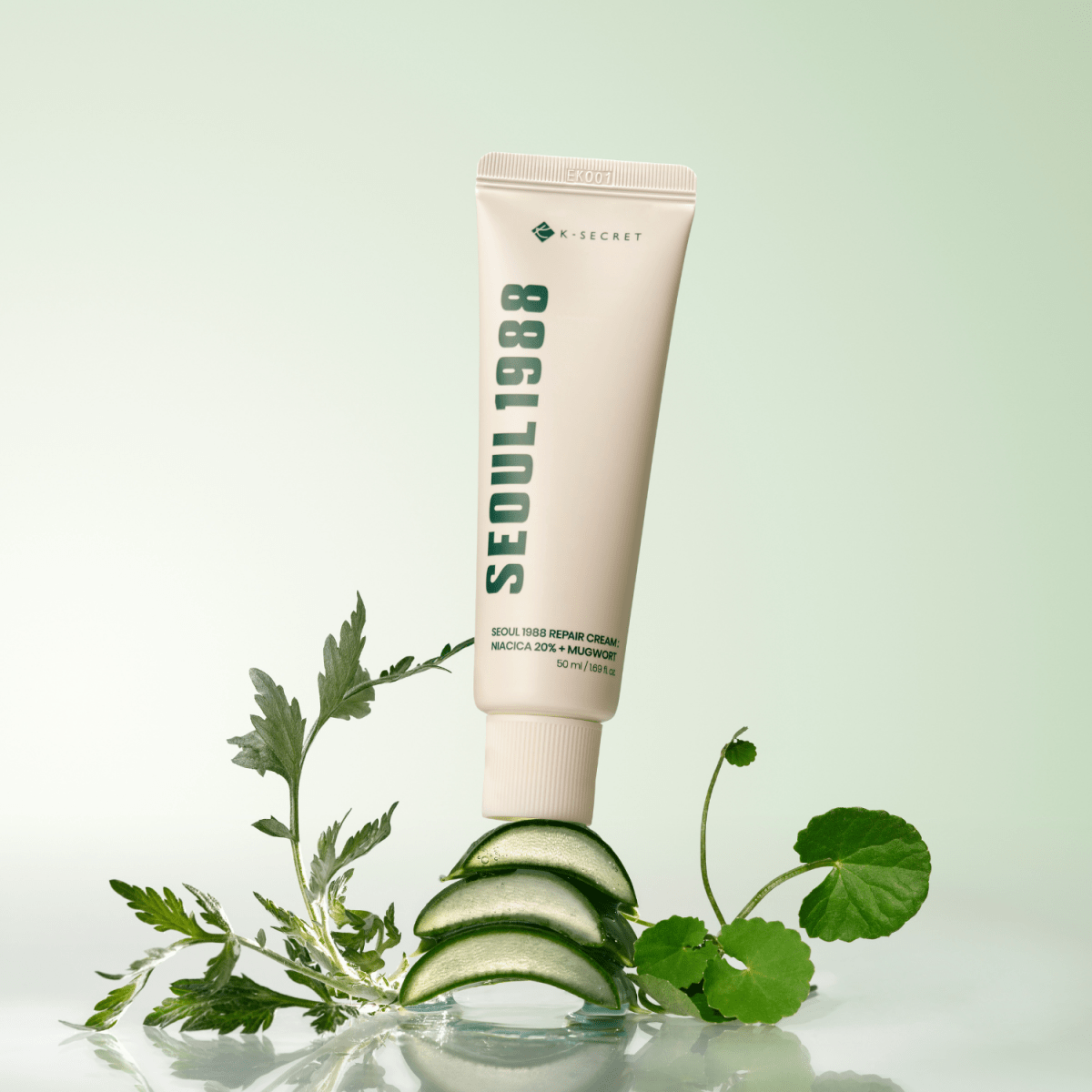 K-Secret Seoul 1988 Repair Cream: Niacica 10% + Mugwort 50ml | La Cosmetique