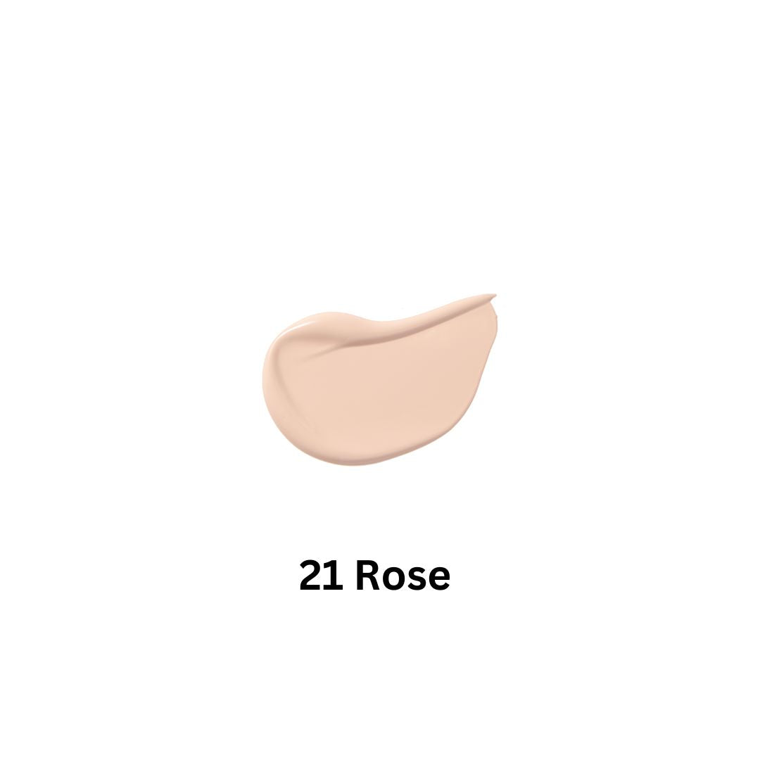 Banila Co Covericious Power Fit Liquid Foundation in shade 21R-2, showcasing the smooth, skin-toned makeup product in a 30ml bottle.