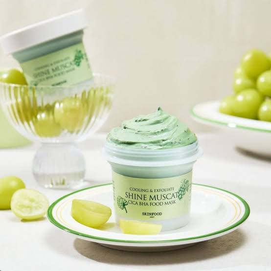 Skinfood Shine Muscat Cica BHA Food Mask [120g] | La Cosmetique