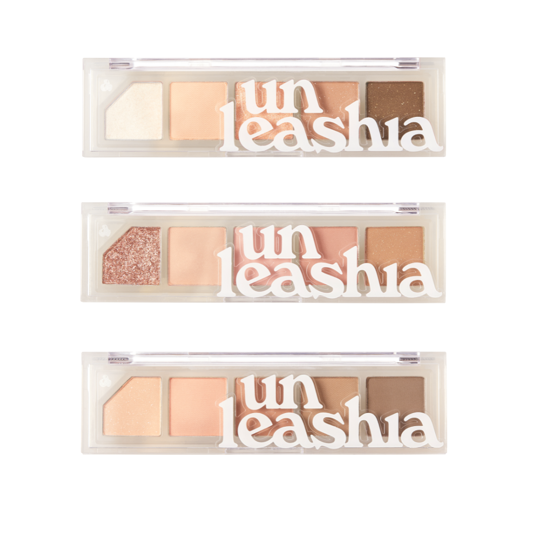 Unleashia Mood Shower Eye Palette with vibrant eyeshadow shades in a sleek compact, perfect for creative eye makeup looks.