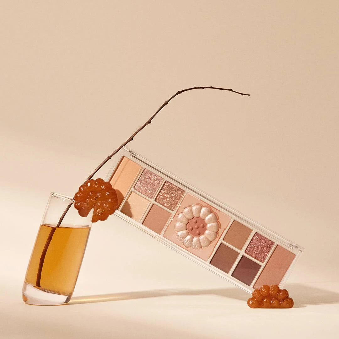 Peripera All Take Mood Like Eyeshadow Palette with colorful shades displayed in a compact palette.