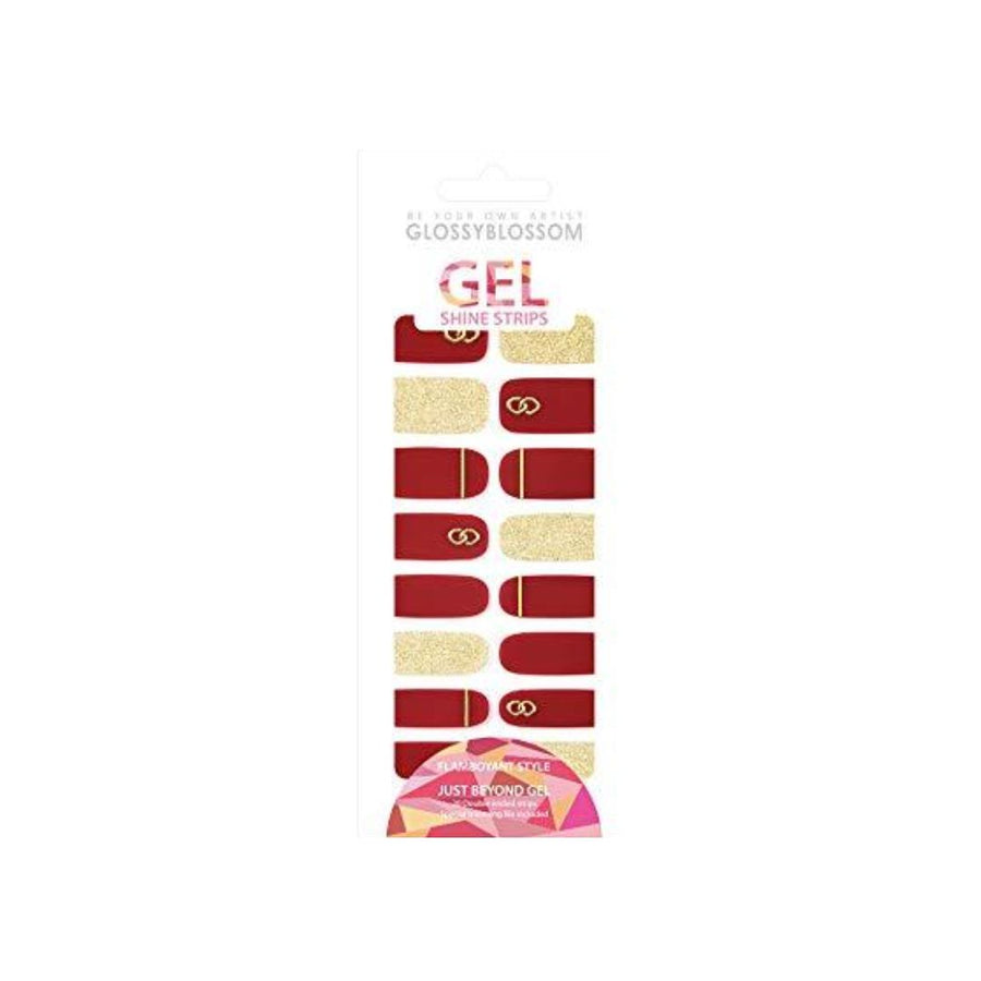 Glossy Blossom Gel Nail Strips - Signity Red - Shop K-Beauty in Australia