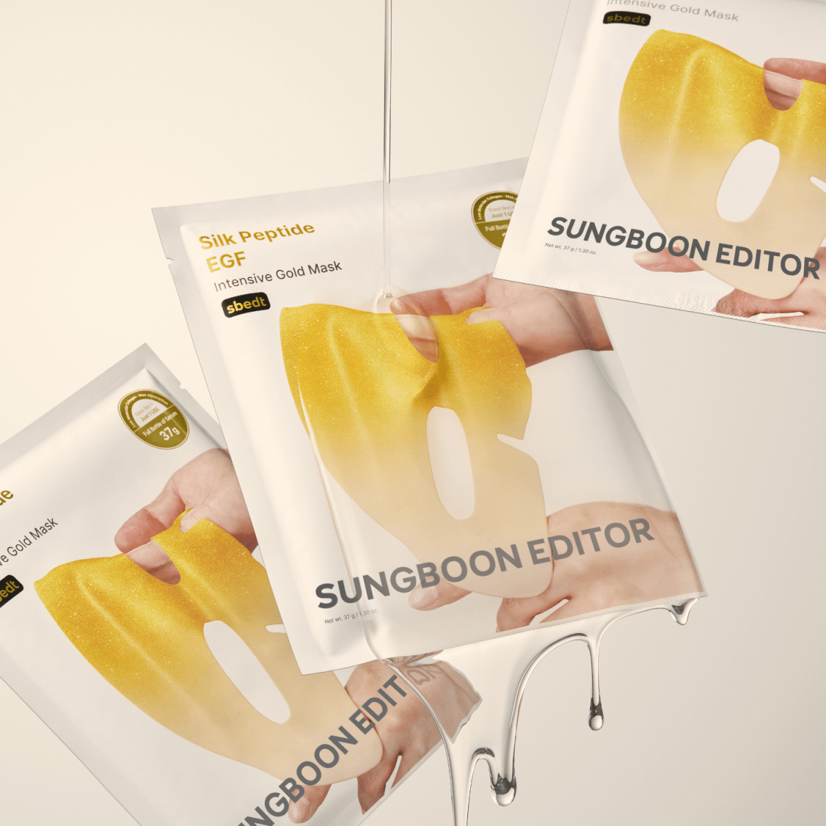 Sungboon Editor Silk Peptide EGF Intensive Gold Sheet Mask [1pc] | La Cosmetique