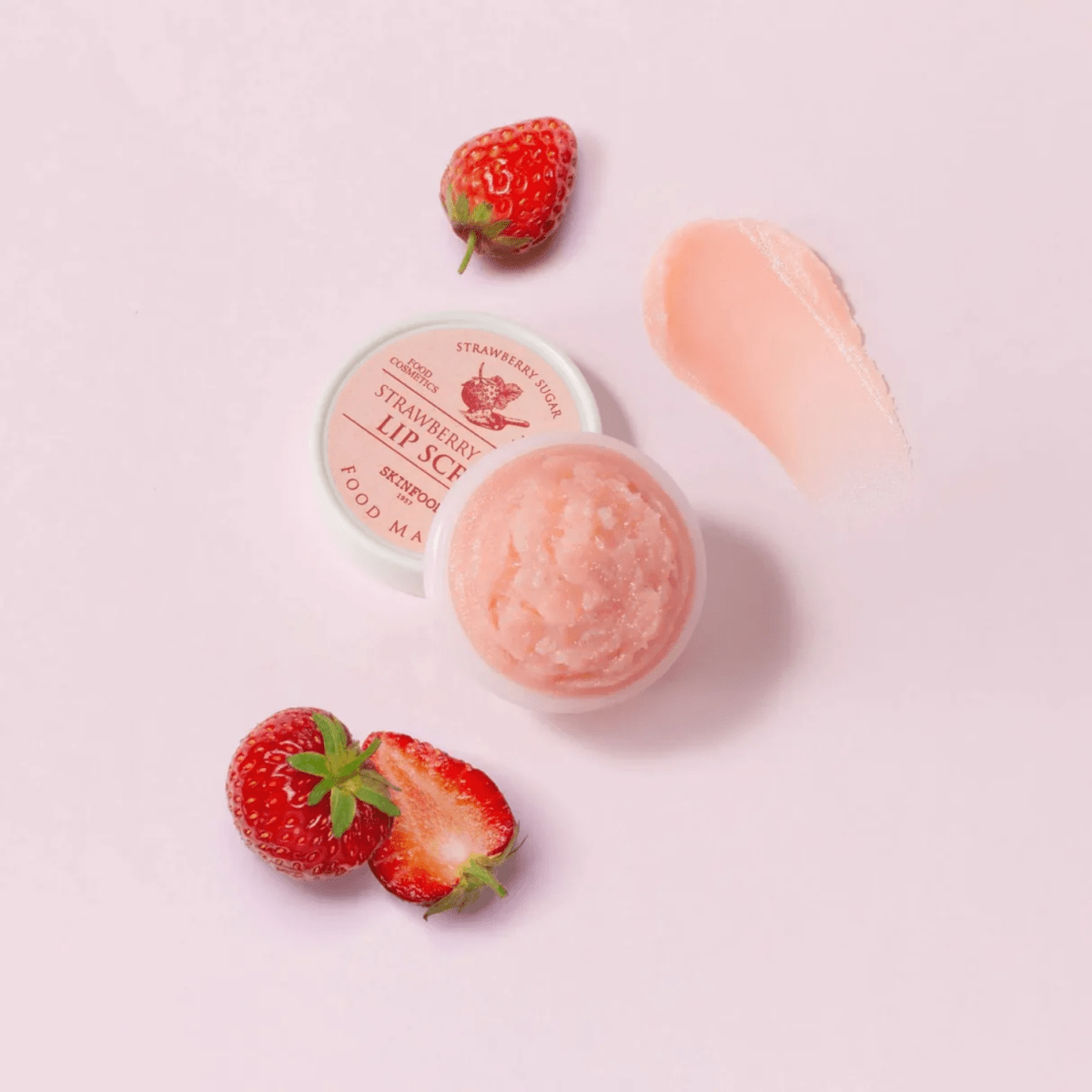 Skinfood Strawberry Sugar Food Mask Lip Scrub [14g] | La Cosmetique
