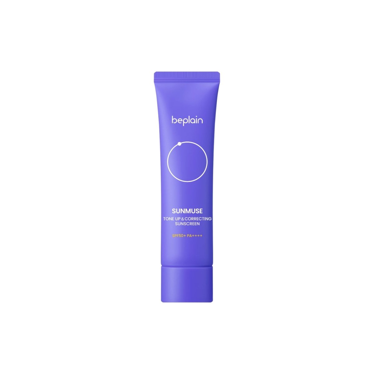 Beplain Sunmuse Tone-Up & Correcting Sunscreen 50ml bottle with SPF protection and light tone-up effect.