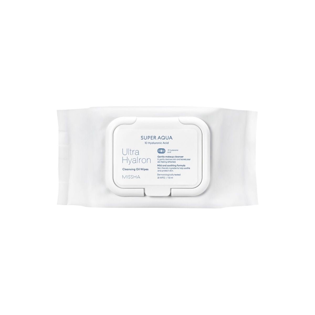Missha Super Aqua Ultra Hyalron Cleansing Oil Wipes 30 Sheets | La Cosmetique