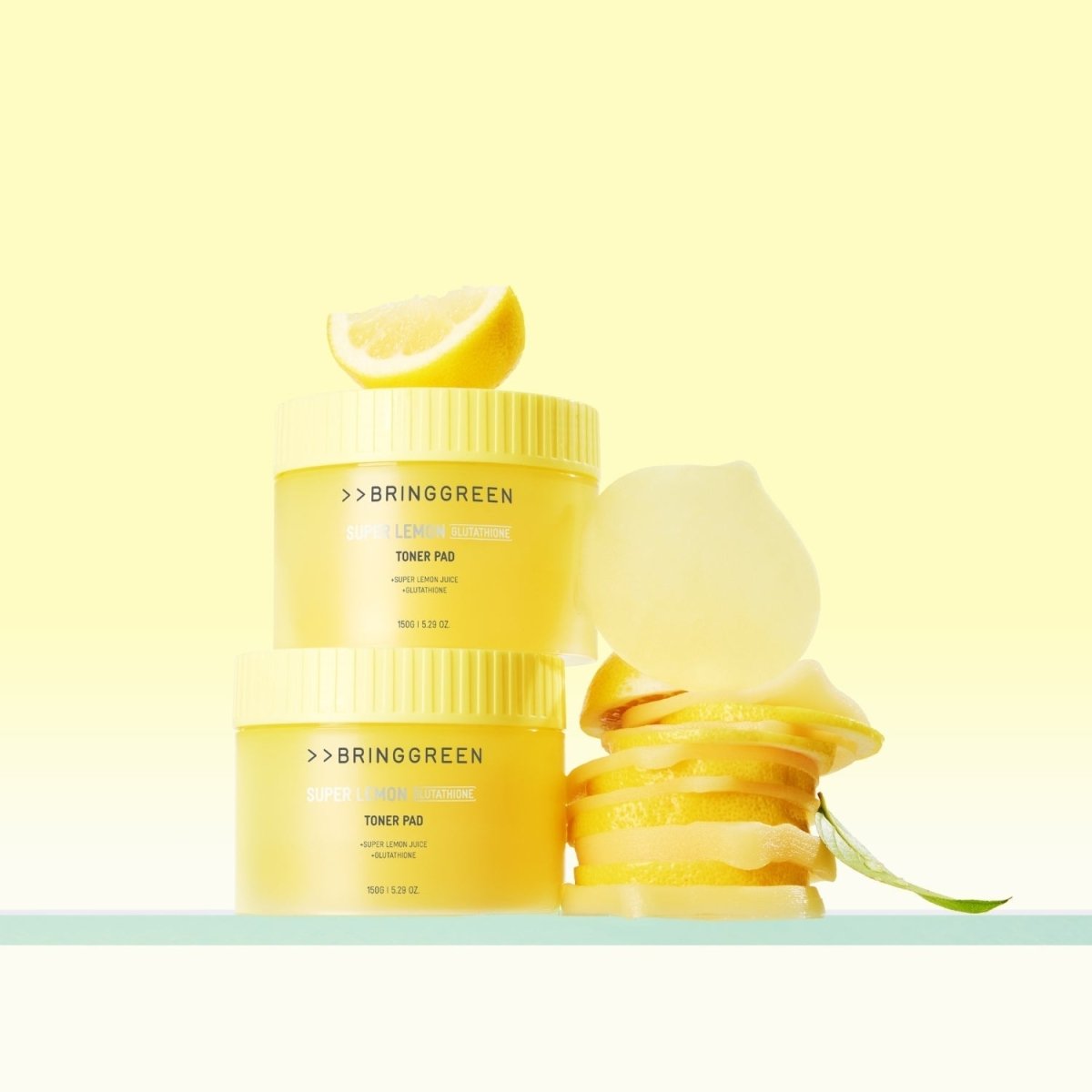 Bring Green Super Lemon Glutathione Toner Pad Refill Set | La Cosmetique