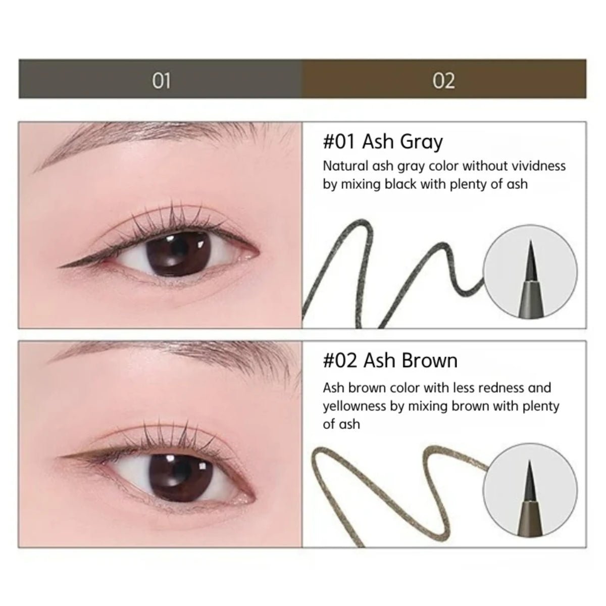 Clio Superproof Brush Liner Kill Ash | La Cosmetique