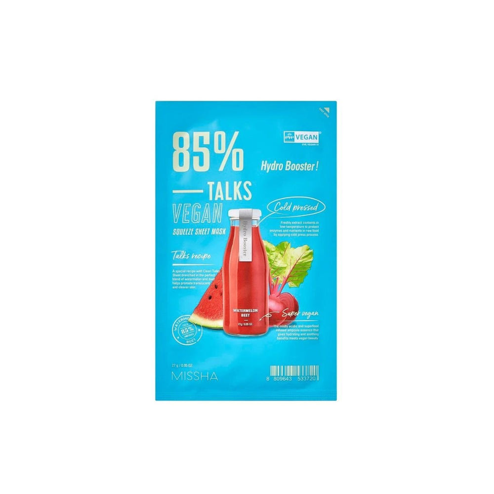 Talks Vegan Squeeze Sheet Mask Hydro Booster 1pc
