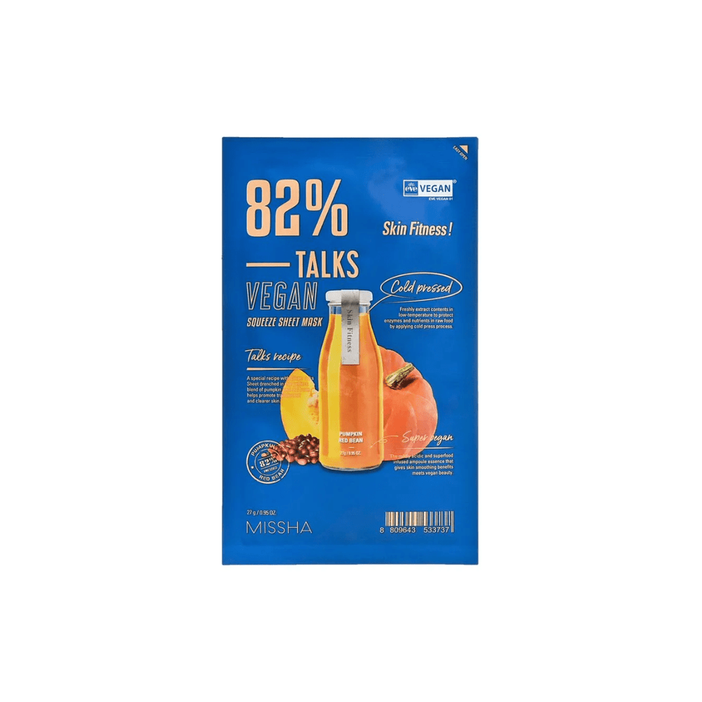Talks Vegan Squeeze Sheet Mask Skin Fitness 1pc