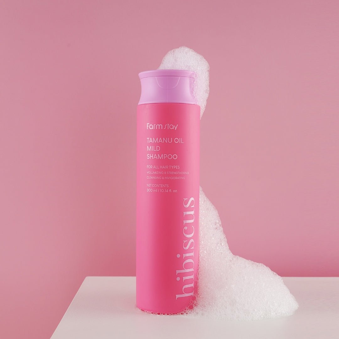 Farmstay Tamanu Oil Mild Shampoo Hibiscus 300ml | La Cosmetique