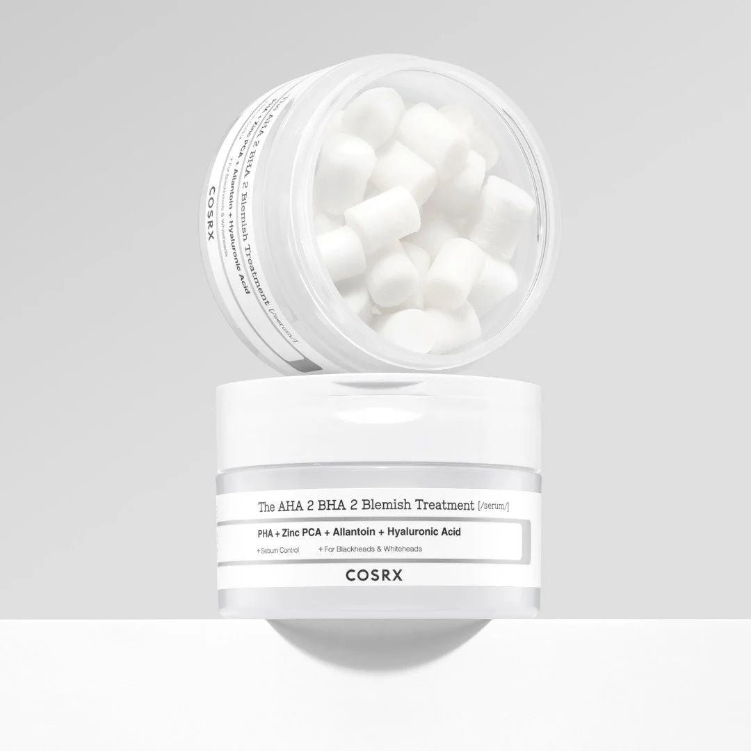 COSRX AHA 2 BHA 2 Blemish Treatment Serum 120g bottle with clear label and dropper cap