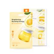 Frudia Citrus Brightening Sheet Mask in a box, featuring vibrant citrus imagery and designed for skin brightening.