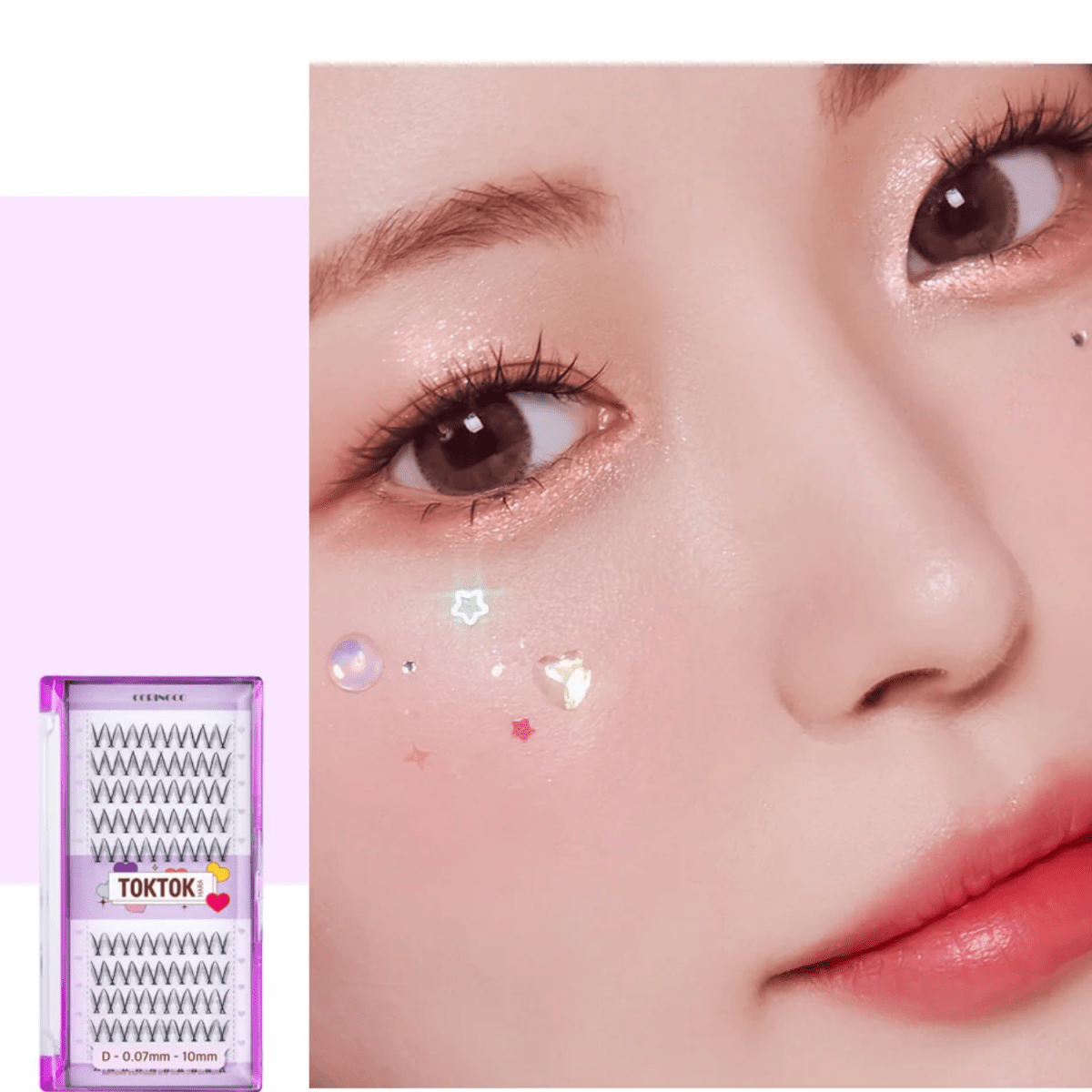 Coringco Toktokhara Check Eyelash [100pcs] | La Cosmetique