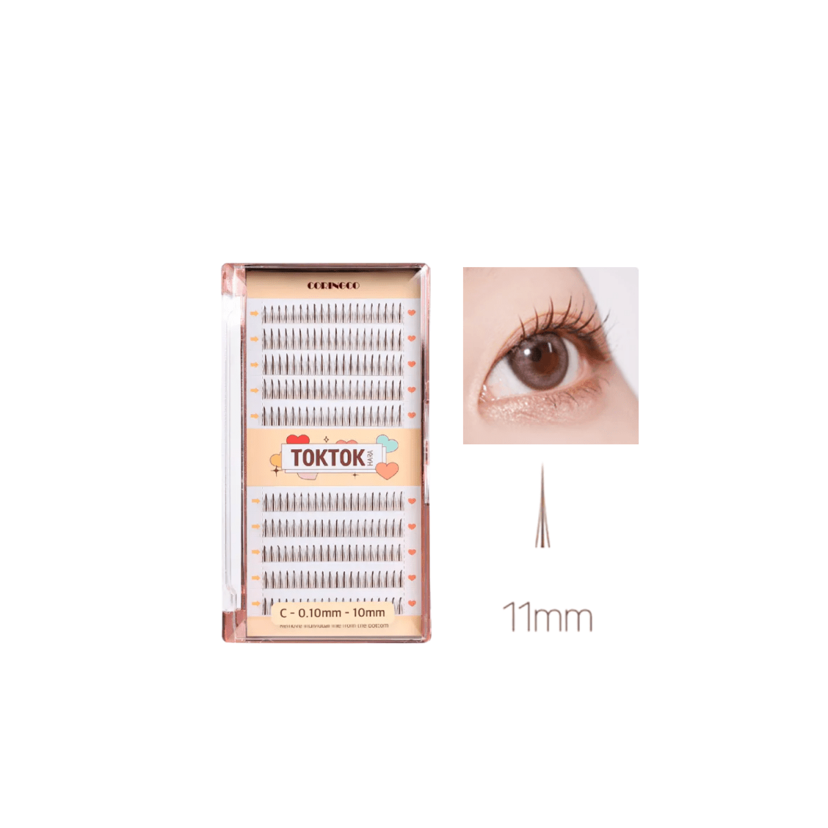 Coringco Toktokhara Filter Eyelash [200pcs] | La Cosmetique