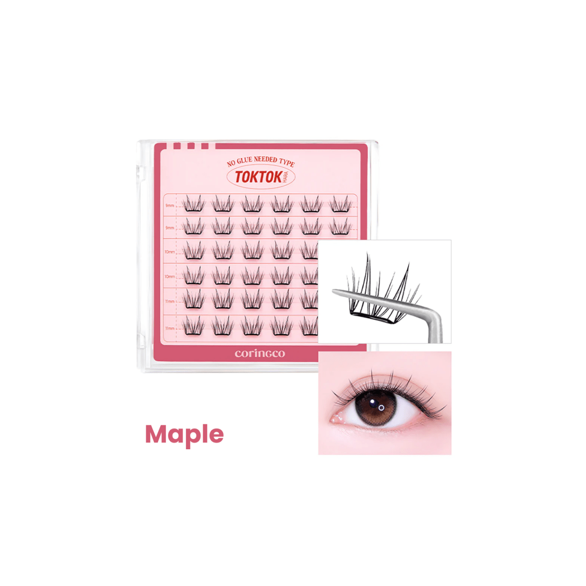 Coringco Toktokhara No Glue Eyelash [54pcs] | La Cosmetique