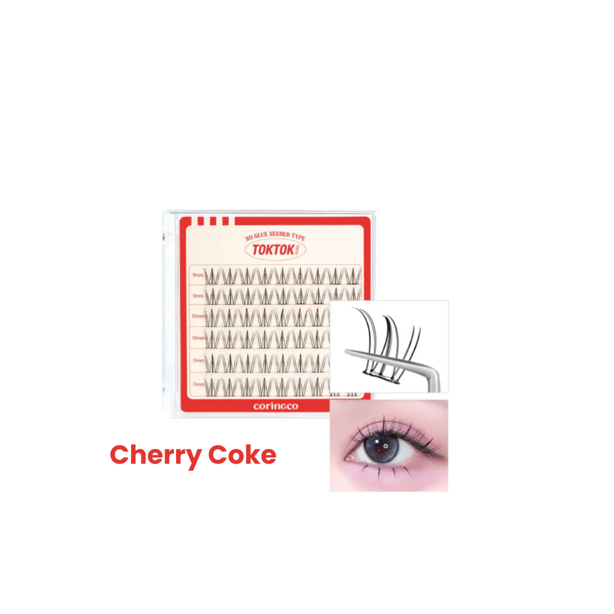 Coringco Toktokhara No Glue Eyelash [54pcs] | La Cosmetique