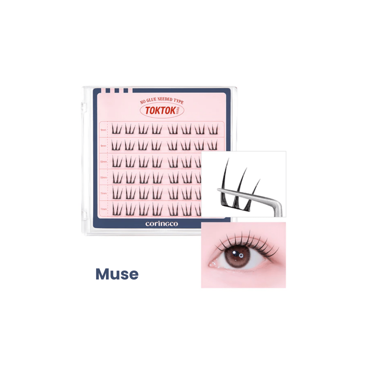 Coringco Toktokhara No Glue Eyelash [54pcs] | La Cosmetique