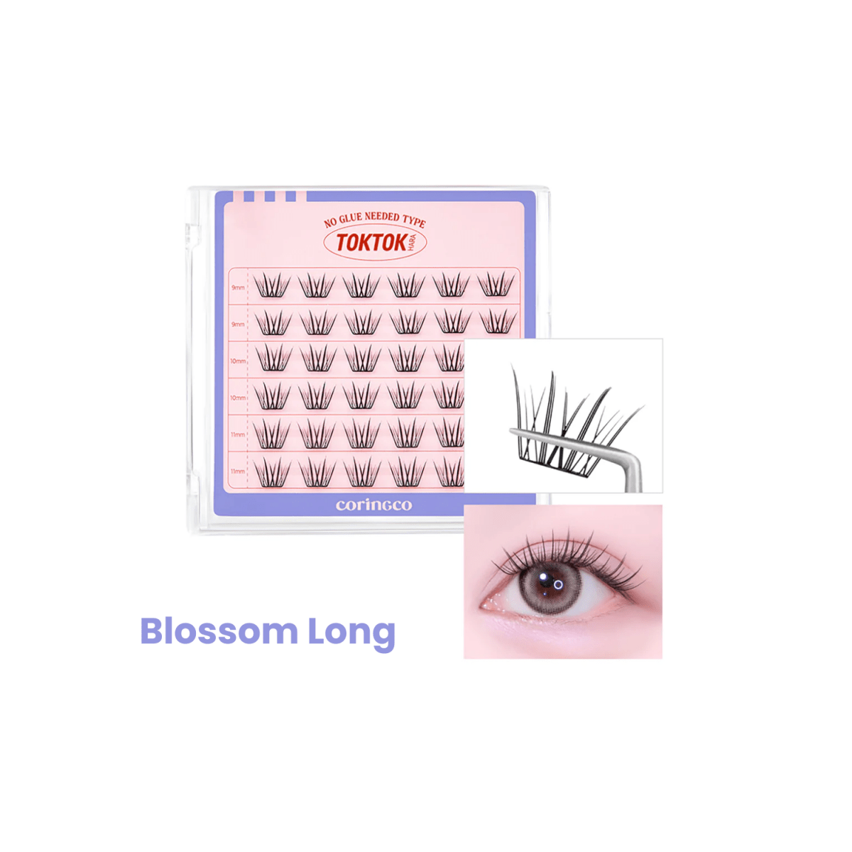 Coringco Toktokhara No Glue Eyelash [54pcs] | La Cosmetique