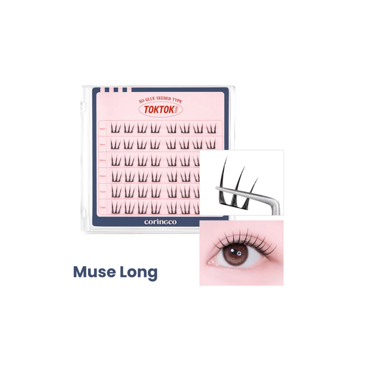 Coringco Toktokhara No Glue Eyelash [54pcs] | La Cosmetique