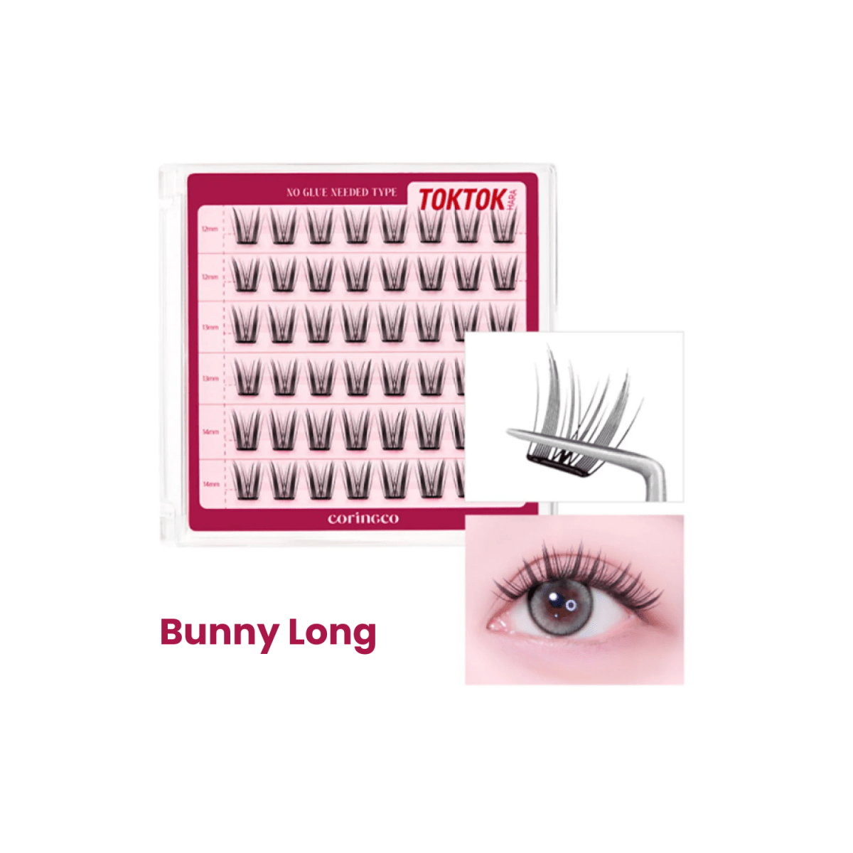 Coringco Toktokhara No Glue Eyelash [54pcs] | La Cosmetique