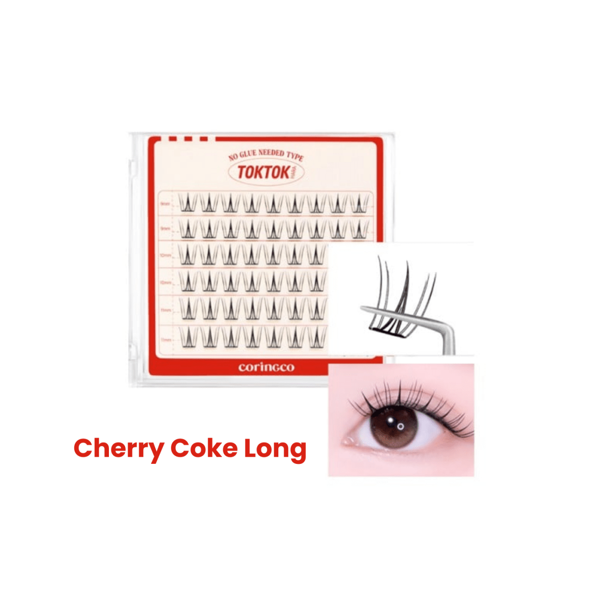 Coringco Toktokhara No Glue Eyelash [54pcs] | La Cosmetique
