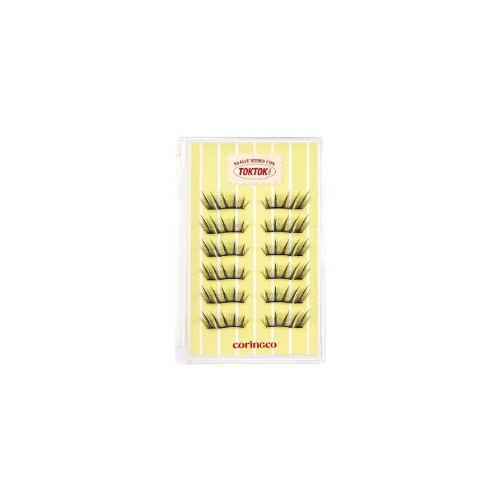 Coringco Toktokhara No Glue Half Eyelash [24pcs] | La Cosmetique