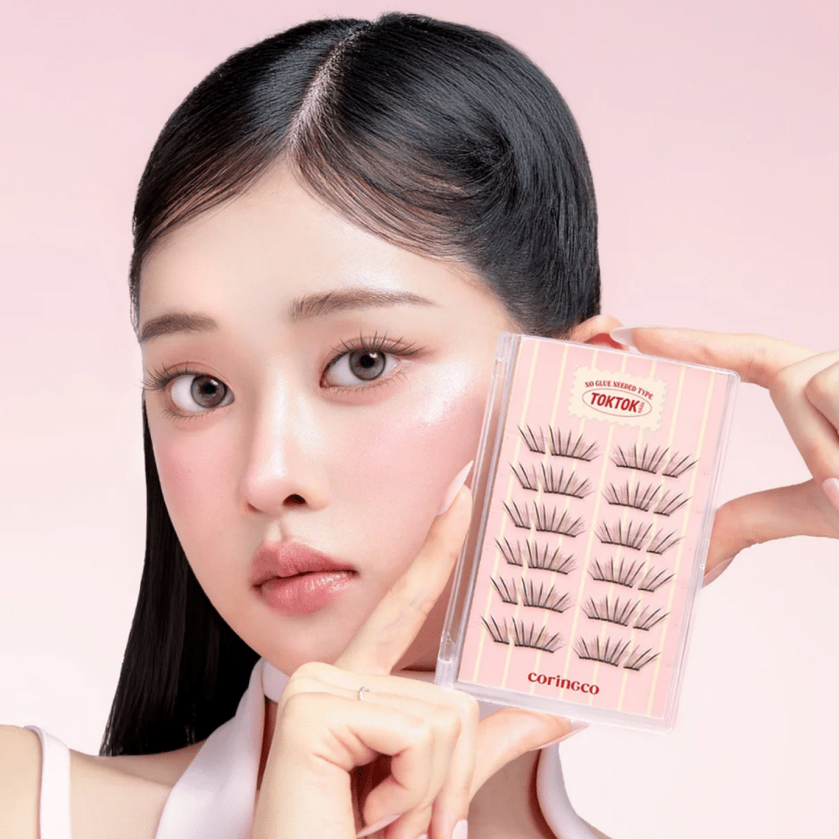 Coringco Toktokhara No Glue Half Eyelash [24pcs] | La Cosmetique
