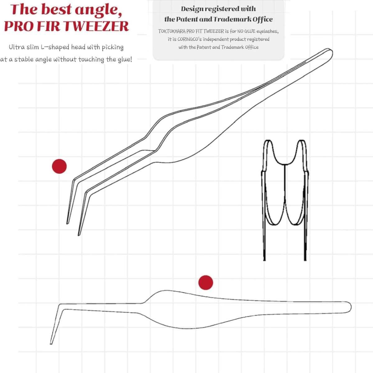Coringco Toktokhara Pro Fit Tweezer | La Cosmetique