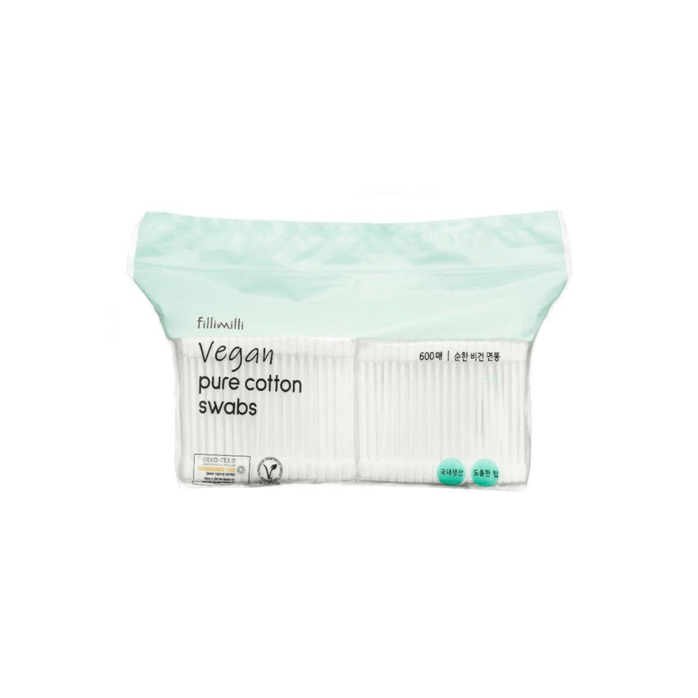 Vegan Pure Cotton Swabs [600pcs]