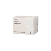 Fillimilli vegan face towel made of soft cotton, shown folded with smooth texture, ideal for gentle facial cleansing.
