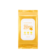 Banila Co Clean It Zero Mandarin C vegan cleansing tissue, 80 sheets, soft and effective makeup remover and skin cleanser.