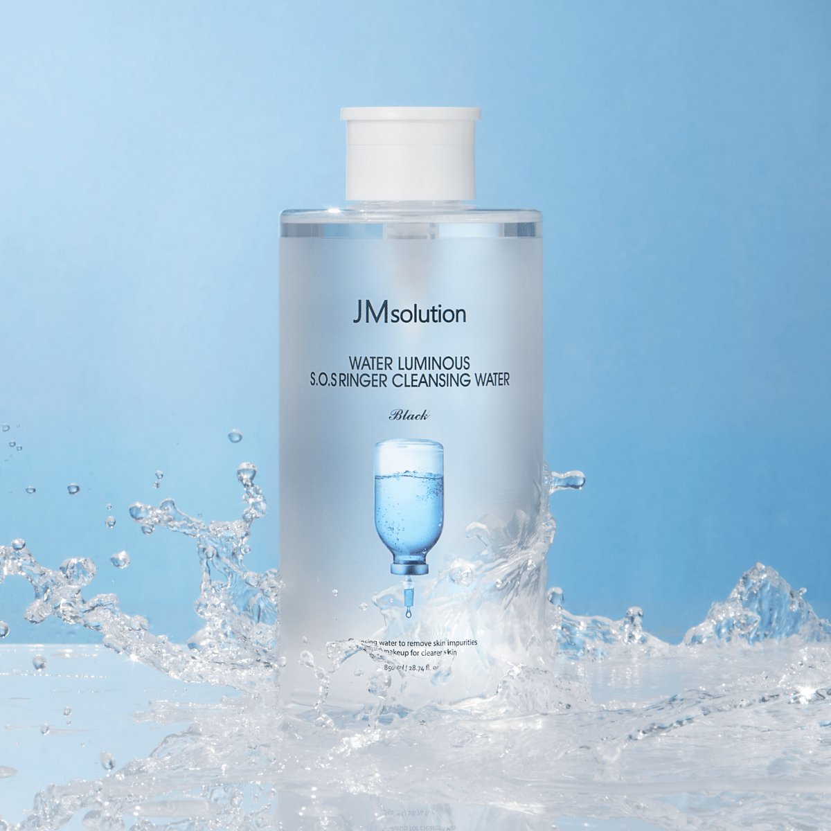 JMsolution Water Luminous S.O.S Ringer Cleansing Water Black [500ml] | La Cosmetique