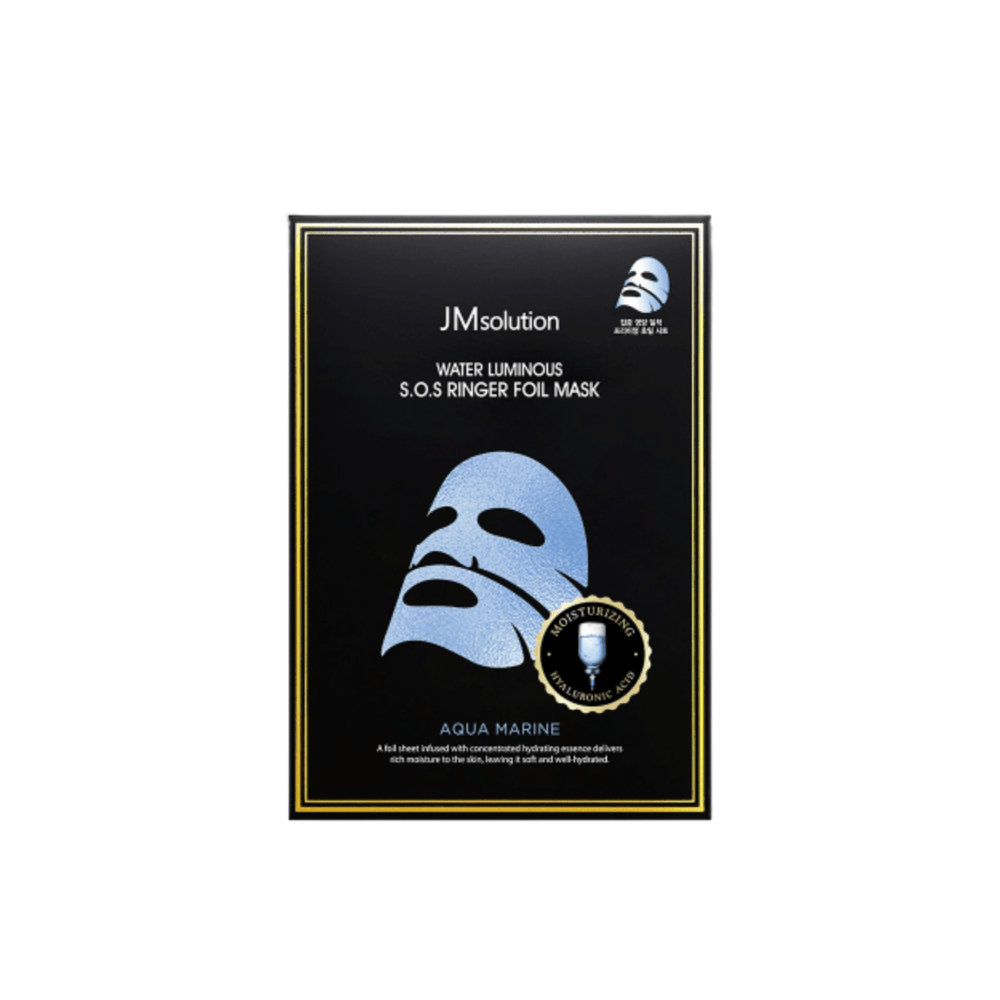 Water Luminous S.O.S Ringer Foil Mask Box Aqua Marine [10pcs]