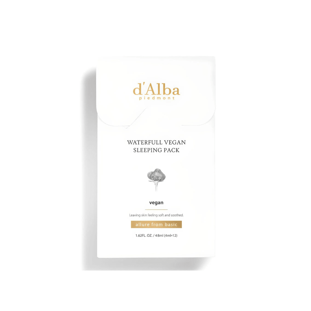 d'Alba Waterfull Vegan Sleeping Pack [12pcs] | La Cosmetique