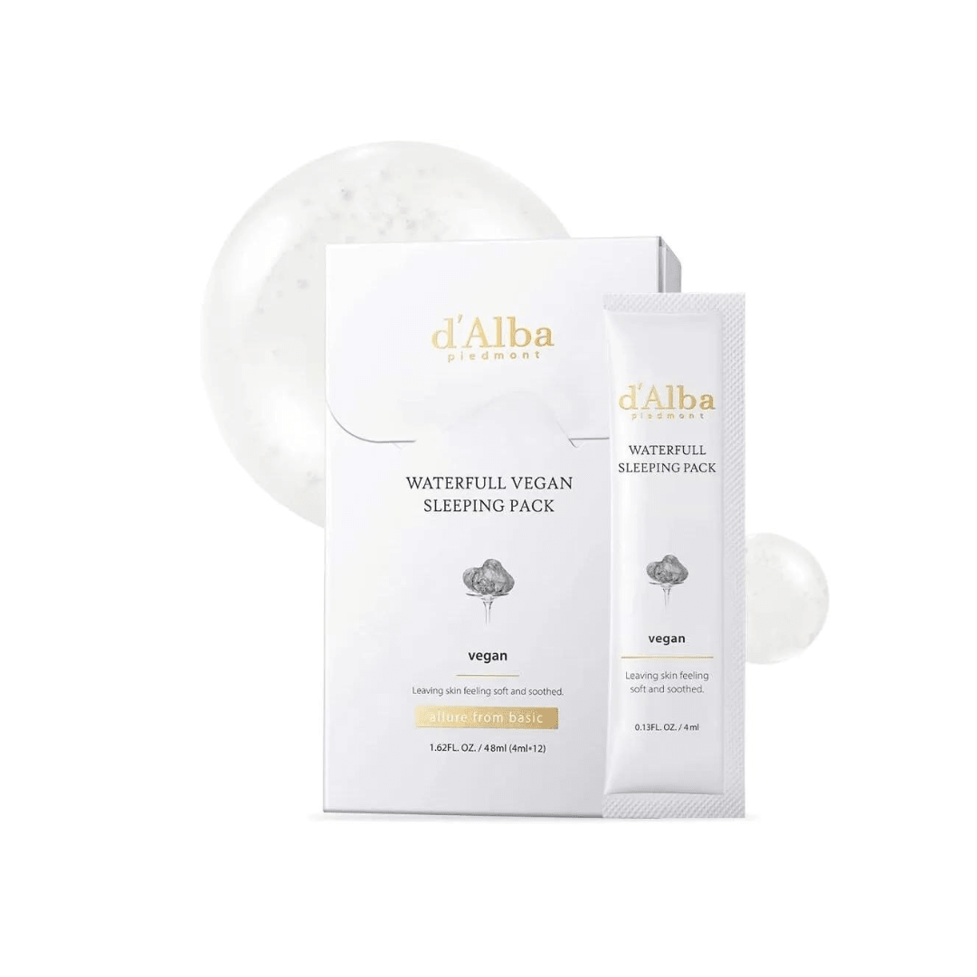 d'Alba Waterfull Vegan Sleeping Pack [12pcs] | La Cosmetique