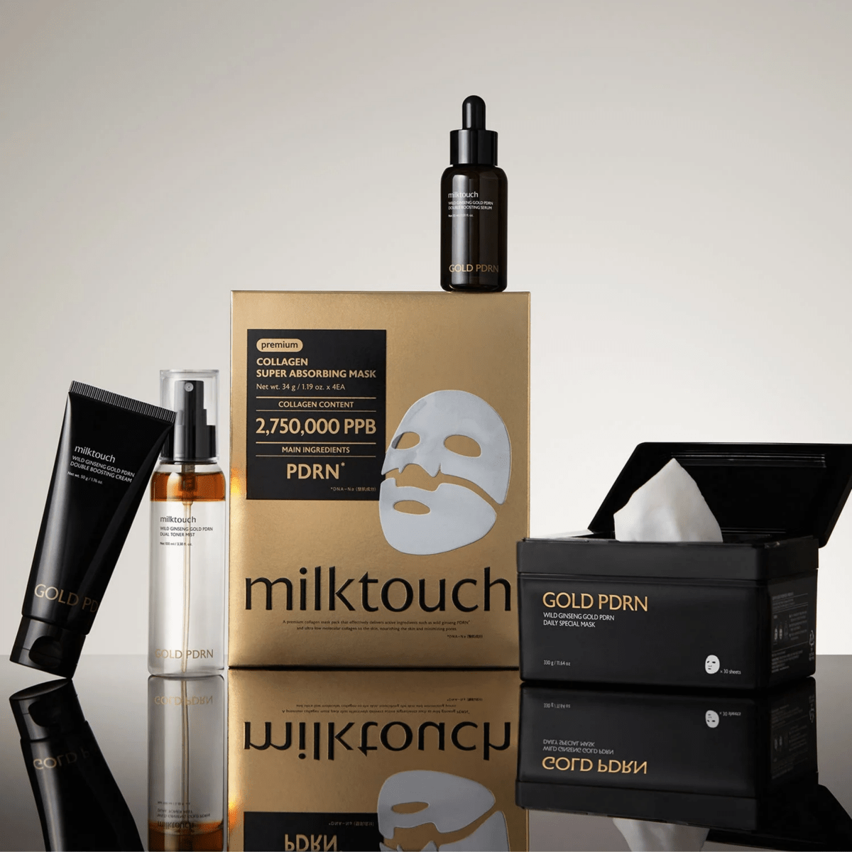 Milk Touch Wild Ginseng Gold PDRN Double Boosting Cream [50g] | La Cosmetique