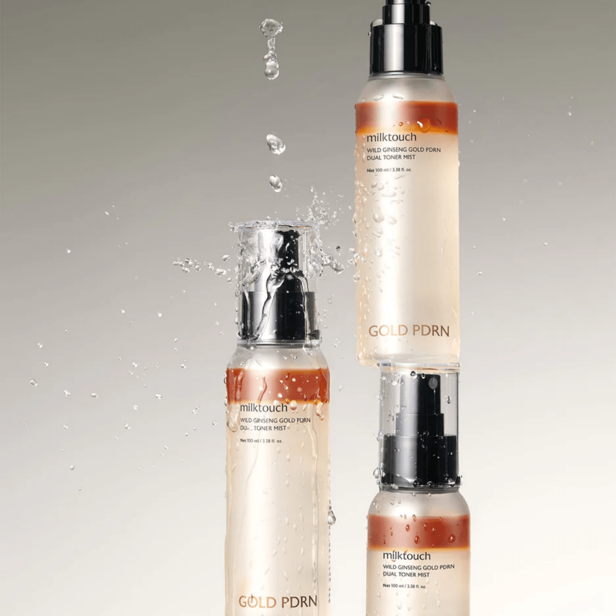 Milk Touch Wild Ginseng Gold PDRN Dual Toner Mist [100ml] | La Cosmetique