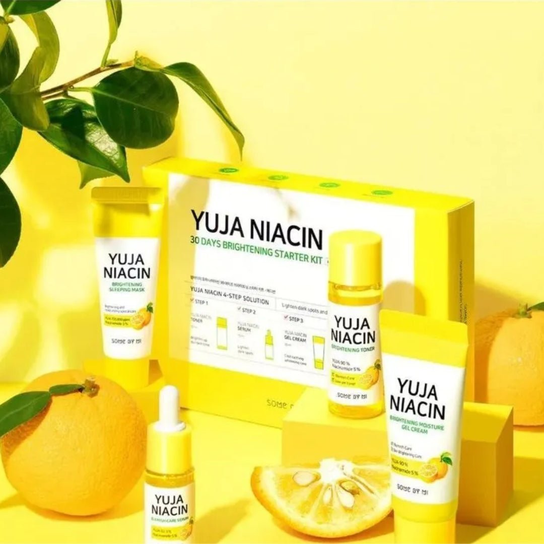 Some By Mi Yuja Niacin 30 Days Brightening Starter Kit skincare set packaging