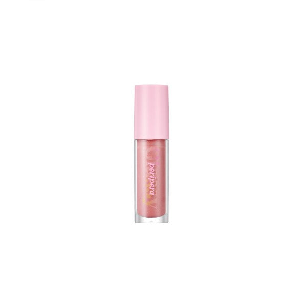Peripera Ink Glasting Lip Gloss in shade 07 So What showcasing glossy finish and smooth application on lips.