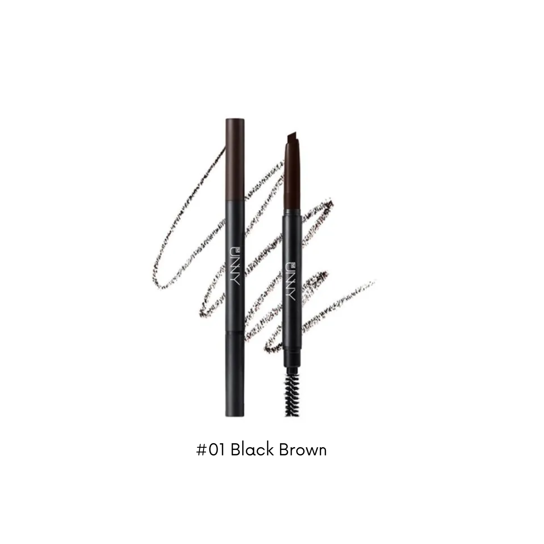 I'M UNNY Designing Eyebrow kit with natural-looking eyebrow pencils and tools for precise eyebrow shaping and filling.