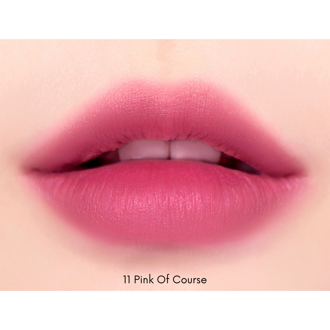 Peripera Ink Mood Matte Stick lipstick in a vibrant shade, showing a smooth, matte finish and sleek packaging.