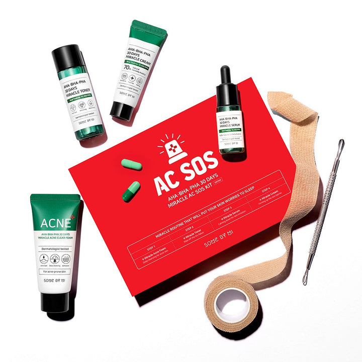 Some By MiAHA.BHA.PHA 30 Days Miracle AC SOS Kit - La Cosmetique