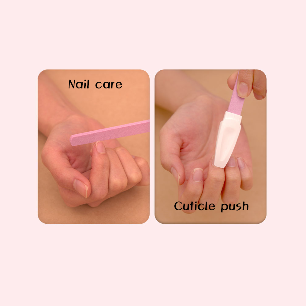 Victory Nail ceramic stone nail file set with two durable, smooth-textured nail files for shaping and smoothing nails.