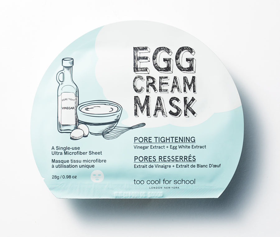 Too Cool For SchoolEgg Cream Mask Pore Tightening 1 Sheet - La Cosmetique