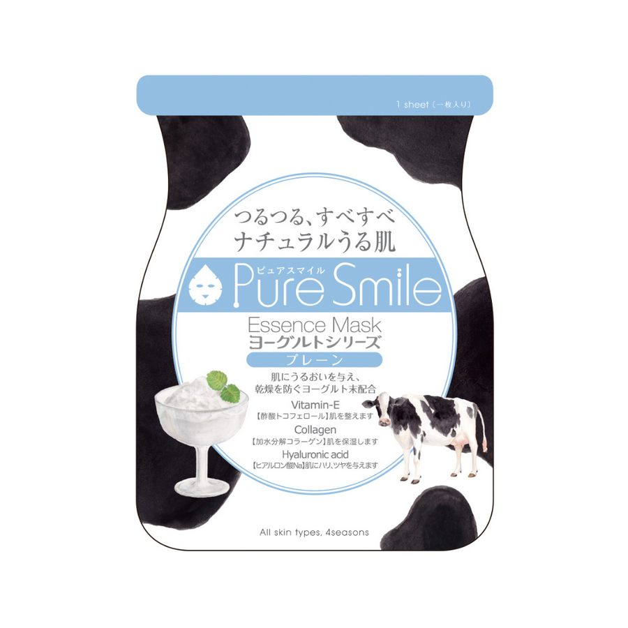 Sun SmilePure Smile Essence Mask Plain Yoghurt 1pc - La Cosmetique