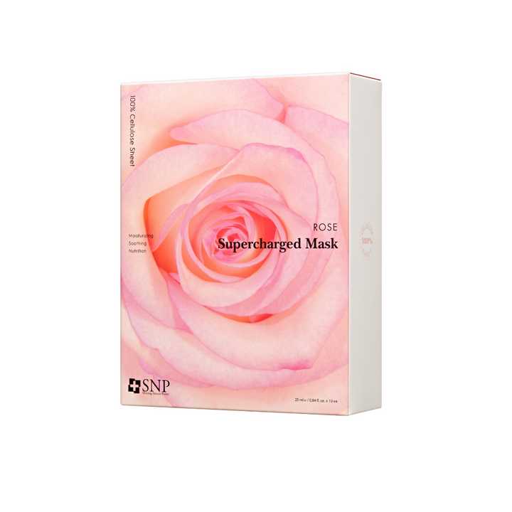 SNP Rose Supercharged Mask 10pcs/Box - La Cosmetique