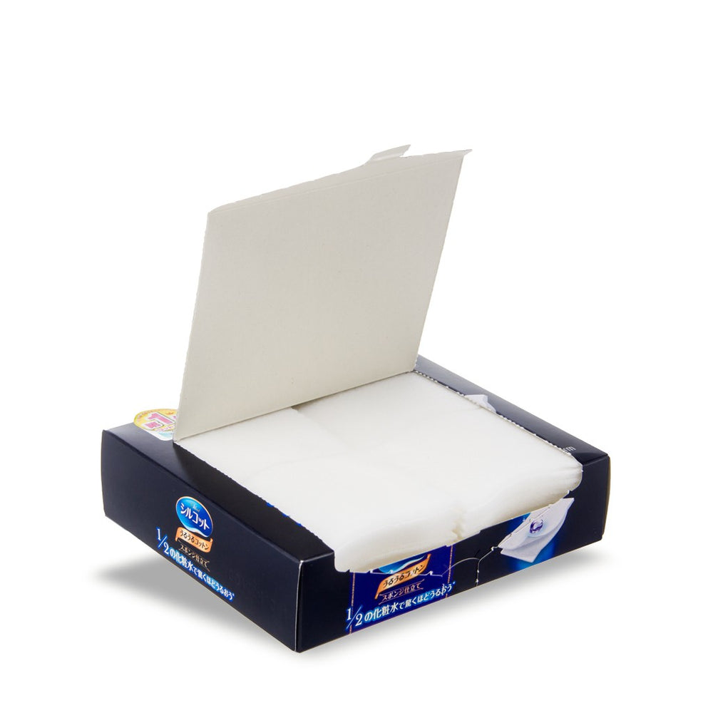 Unicharm1/2 Cotton (40 Puffs/80 Sheets Per Box) - La Cosmetique